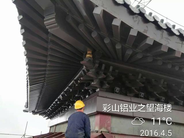 公司望海樓仿古建築項目進展順利